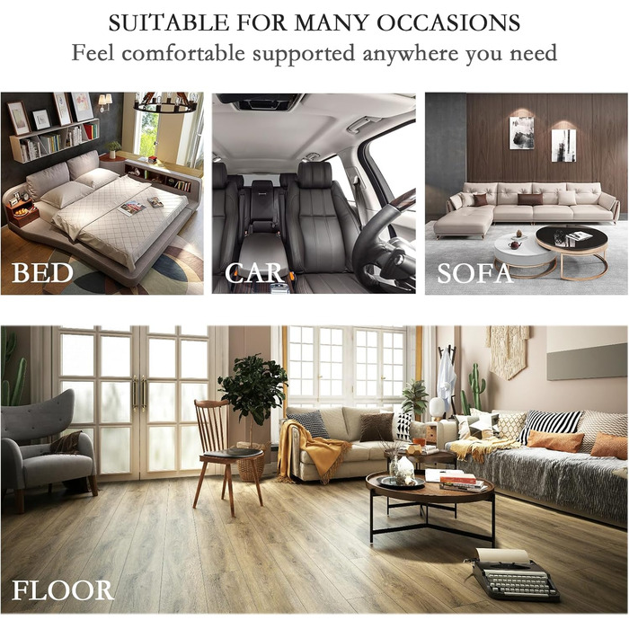 Підголовник для ліжка з підлокітниками, великий крісло-мішок для читання, 75x40x58 см