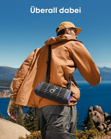 Soundcore Boom 3i від Anker – водонепроникна Bluetooth колонка для активного відпочинку, 50W, IP68, 16 годин, світлодіодна підсвітка, TWS, для каякінгу, риболовлі, кемпінгу