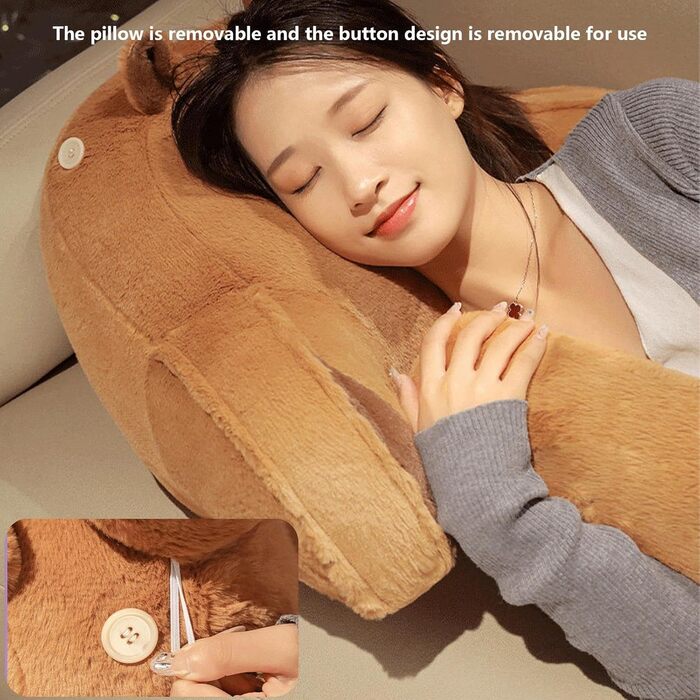 М'яке подушко-лежанка для читання з підтримкою шиї та рук, 60x40 см