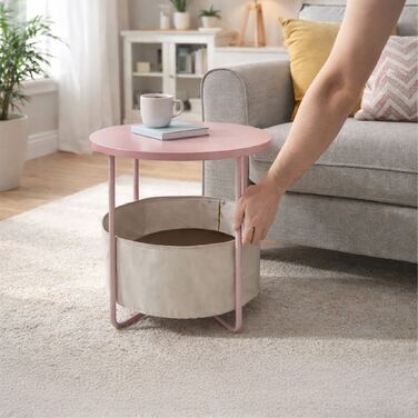 Relaxdays: Приставний столик з кошиком