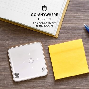 Портативний проєктор Kodak Luma: 1080p HD LED DLP з вбудованим динаміком, HDMI, USB, Micro SD, сумісний з iOS та Android