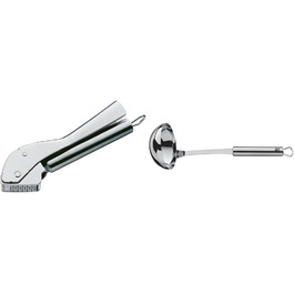 Прес для часнику WMF Profi Plus, нержавіюча сталь, 17,5 см, Cromargan, придатний для миття в посудомийній машині