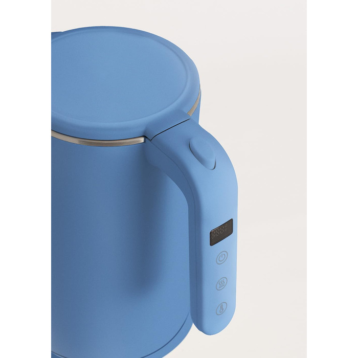 Електричний чайник Kettle Studio Pro 1 л, кобальтово-синій, з регулюванням температури, функцією підтримання тепла, збірно-розбірним шнуром, автоматичним відключенням, 1000 Вт