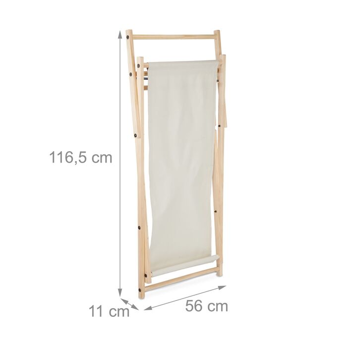 Розслаблюючий шезлонг Relaxdays з дерева, складаний