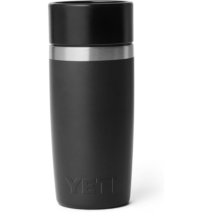 Термокружка YETI Rambler 12 oz (355 мл), чорна, з кришкою Commuter, нержавіюча сталь