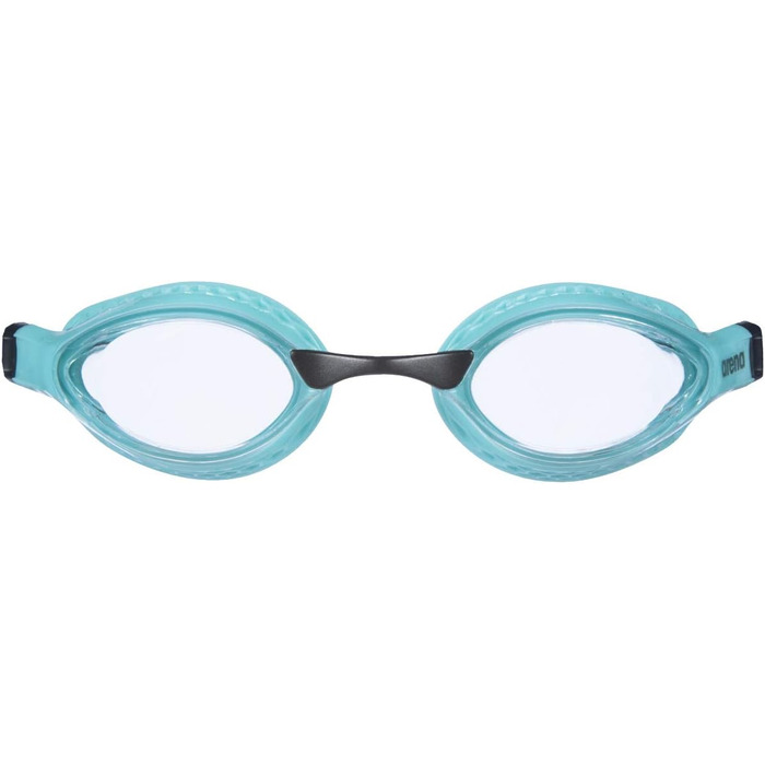 Окуляри для плавання унісекс для дорослих, окуляри для плавання з широкими стеклами, захист від ультрафіолету, 3 змінних перенісся, ущільнювальні прокладки (один розмір підходить всім, прозорого бірюзового кольору), дзеркало для плавання з захистом від за