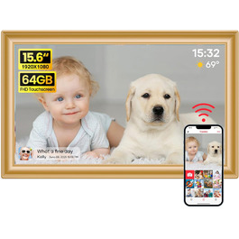 Цифровий фоторамка Frameo 10.1 дюйми, IPS, HD 1280x800, 32GB, Wi-Fi, автоповорот, Frameo App