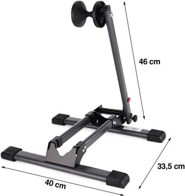 Складна стійка для велосипеда - Презентаційна стійка для велосипедів до 29 дюймів - Стійка для велосипедів, паркувальна підставка для задніх коліс - Підставка для MTB сірого кольору