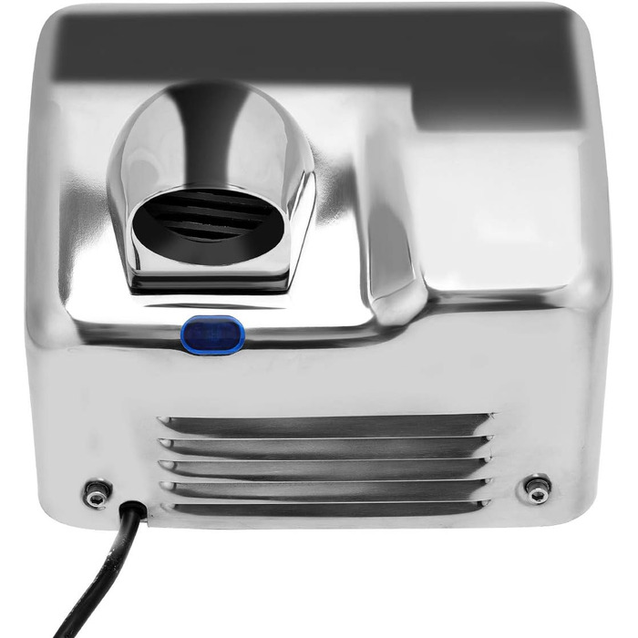 Електричний сушар для рук автоматичний, високошвидкісний, нержавіюча сталь, 2300W, настінний монтаж, сушка за 8-10 секунд, для комерційних туалетів