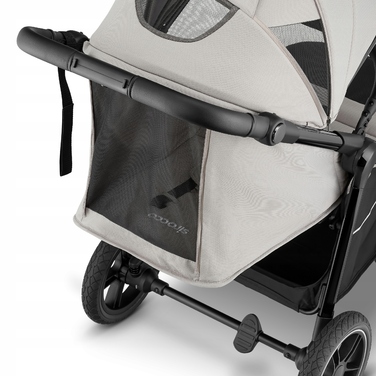 Дитячий прогулянковий візок Sirocco Maxelle: великі колеса 28 см, великий капюшон, амортизація