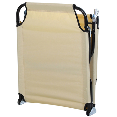 Outsunny Sun Lounger Садовий шезлонг з регульованою спинкою сталевий синій 188x56x28см ідеально підходить для садового балкона