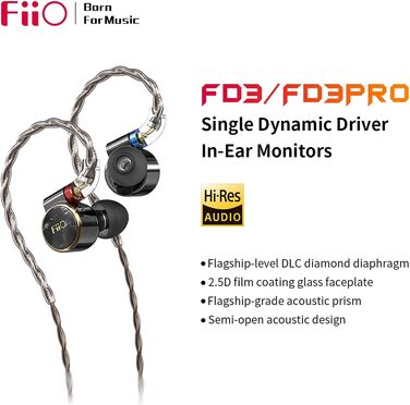 Навушники FiiO FD3 Pro чорні