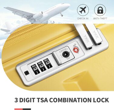 Набір валіз KONO 2 в 1: велика валіза 62 см + косметичка (білий)