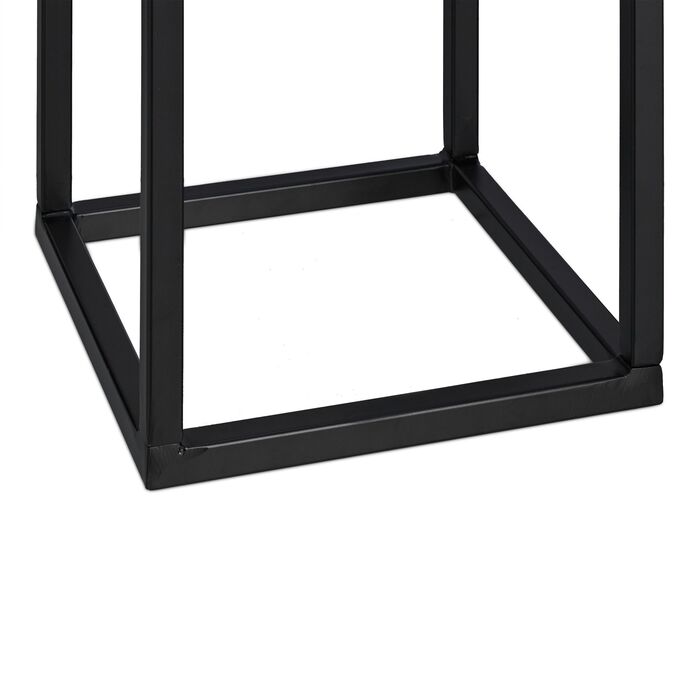 Стильна металева полиця для дров Relaxdays