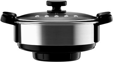 Кухонна машина WMF Avantgarde з функцією приготування їжі, тиха робота, 14 програм, Wi-Fi, чаша 5л, сенсорний екран, інтуїтивна програма, рецепти, матова нержавіюча сталь