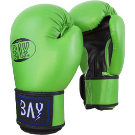 Боксерські рукавички BAY 'Future-боксерські рукавички, зелений чорний, штучна шкіра, 10 унцій і Унцій