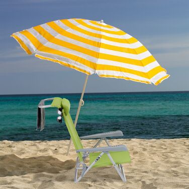 Розкладний шезлонг Relaxdays з подушкою для шиї