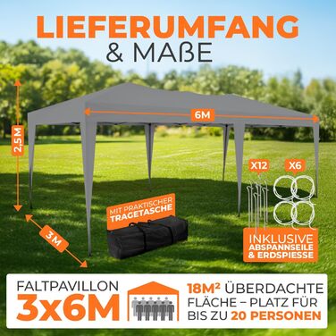 Павільйон Kronenburg розкладний, 3x3 м, водонепроникний, захист від сонця UV 50+, колір шампань, з 4-ма боковими панелями