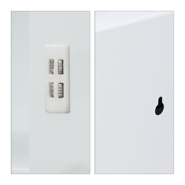 Медична шафа Relaxdays XXL білого кольору