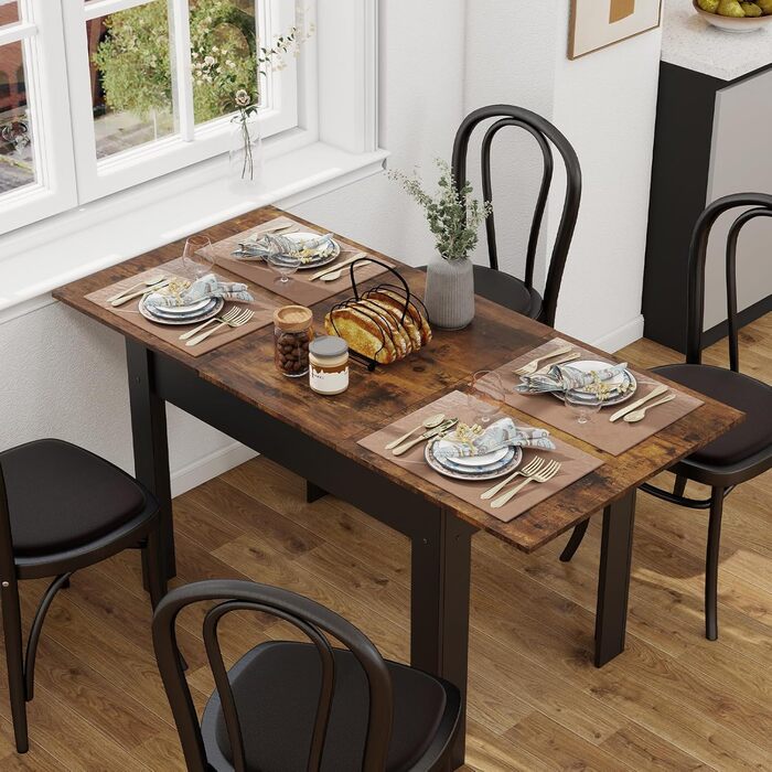 Розсувний обідній стіл Artethys 105/150x70 см - індустріальний стиль, для кухні, їдальні, вітальні