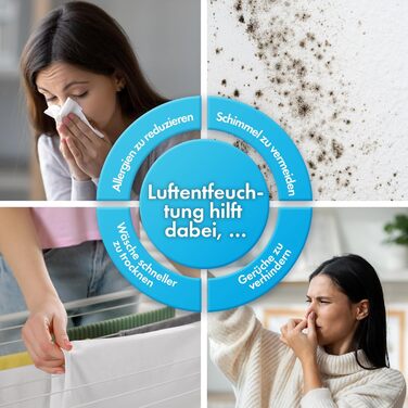 Електричний осушувач повітря VonHaus 12L/24г, для підвалу та приміщень до 125м³, тихий 39dB, з таймером та шлангом для зливу, проти вологи та плісняви