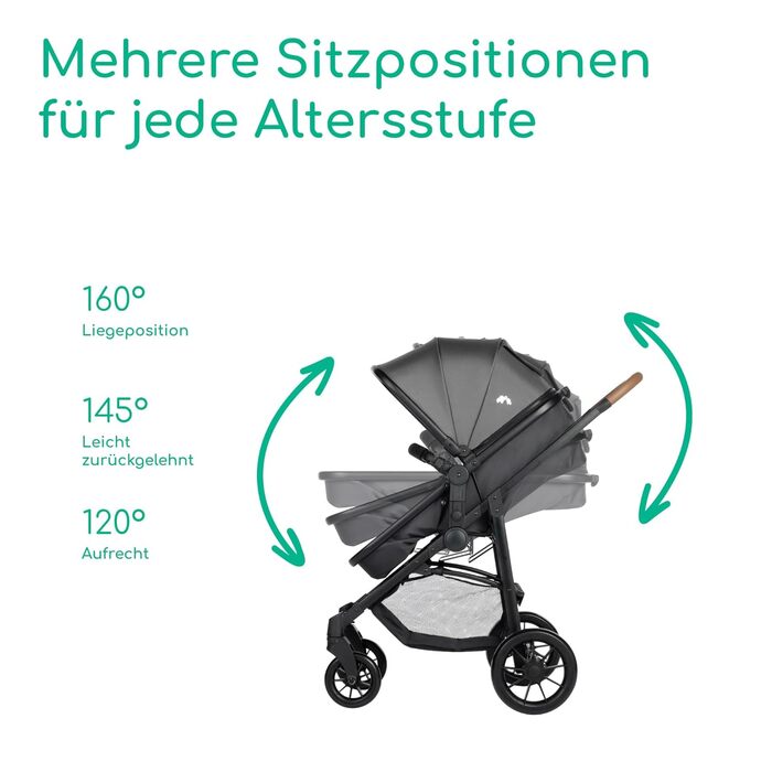 Дитяча коляска Bebeconfort Haze Trio 3-в-1, 0-4 роки, до 22 кг, i-Size, компактна, Tinted Stone