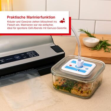 Вакууматор Solis Vac Prestige 575 для продуктів харчування з функціями імпульсної паяння та маринування