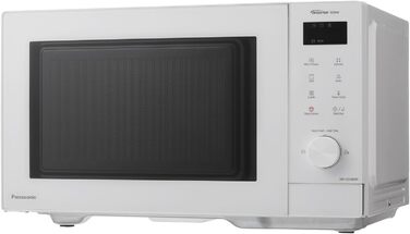 Мікрохвильова піч Panasonic NN-GD35HBGTG з грилем та функцією пароварки, 23 літри, біла
