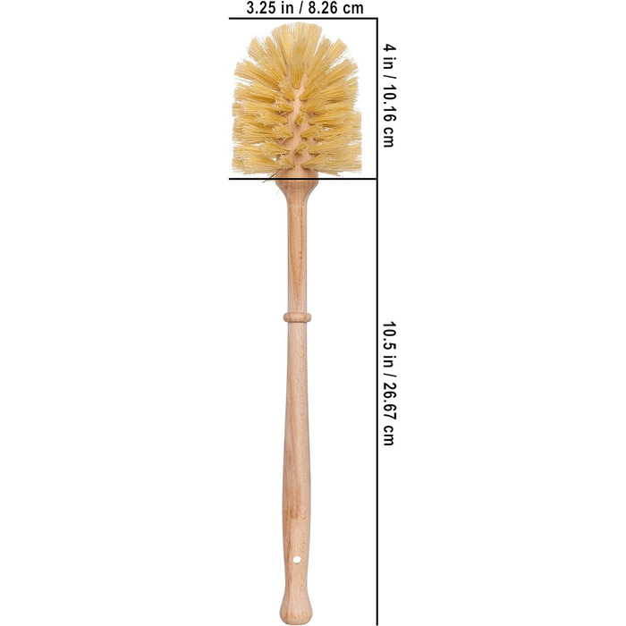 Щітка для туалету, дерев'яна щітка для туалету Kosmetex з підставкою для унітазу з бука, стандартна щітка