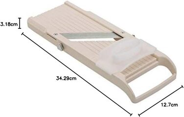 Набір для нарізання овочів Benriner, кремовий колір, стара версія (зелена версія, кремовий, широкий)