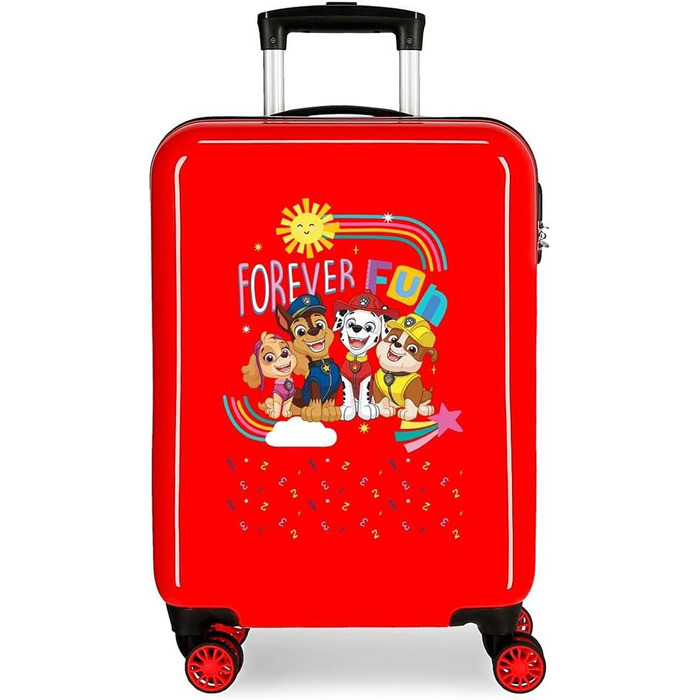 Ручна поклажа La Patrulla Canina Forever Fun, валіза 38 x 55 x 20 см червона