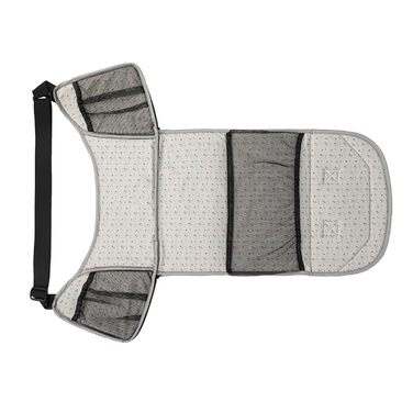 Дитяча коляска MoMi GISELLE 2 в 1 комбінована, сіра, з функцією візка, 5-точкова система безпеки, від народження до 22 кг, з корзиною для покупок, матрацом, дощовиком та пеленатором