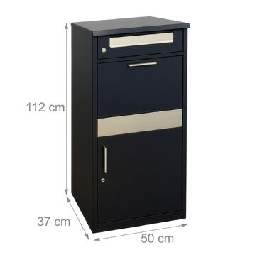 Скринька для листів Relaxdays з відділенням для пакунків