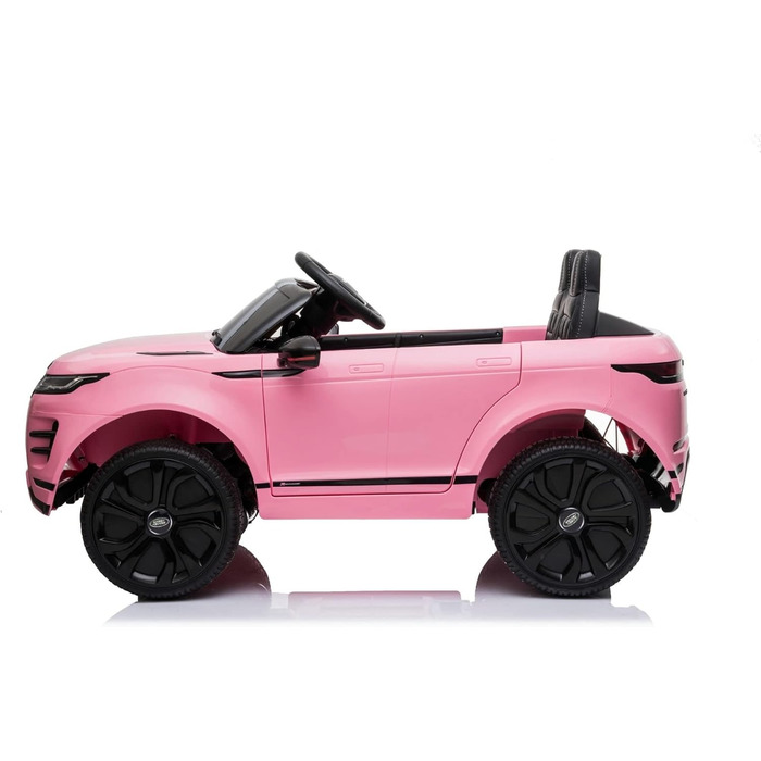 Дитячий електромобіль Range Rover Evoque 12V, ліцензійний, білий/рожевий