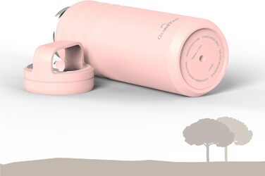 Термопляшка GRANDTIES 946мл з широким горлом та двома кришками - білий слонова кістка. Зберігає холод, для чоловіків та жінок