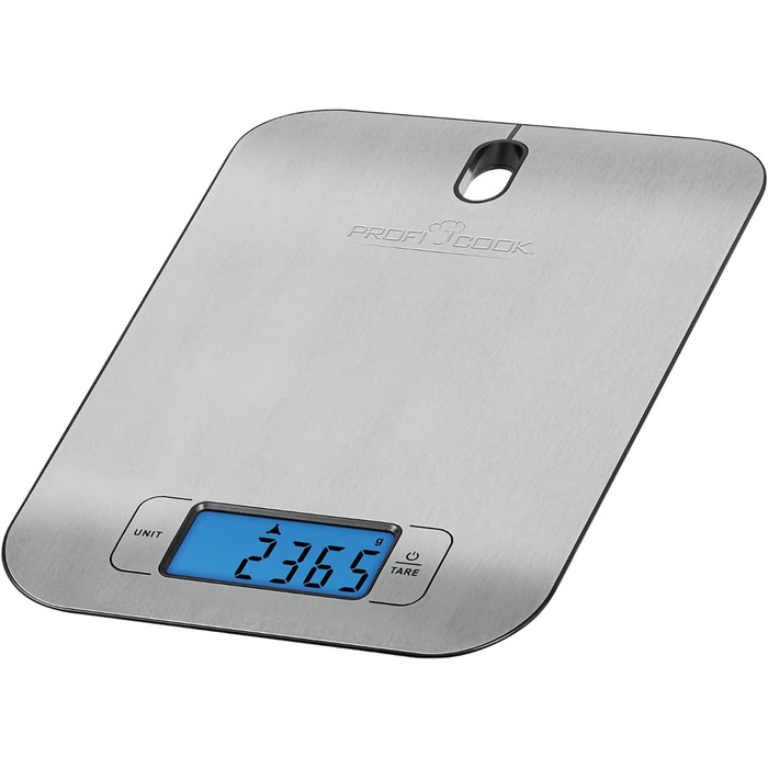 Міксер ProfiCook PC-KM 1222 W з чашею 5 л, вагами та спеціальним редуктором, 1200 Вт, 8 швидкостей, нержавіюча сталь