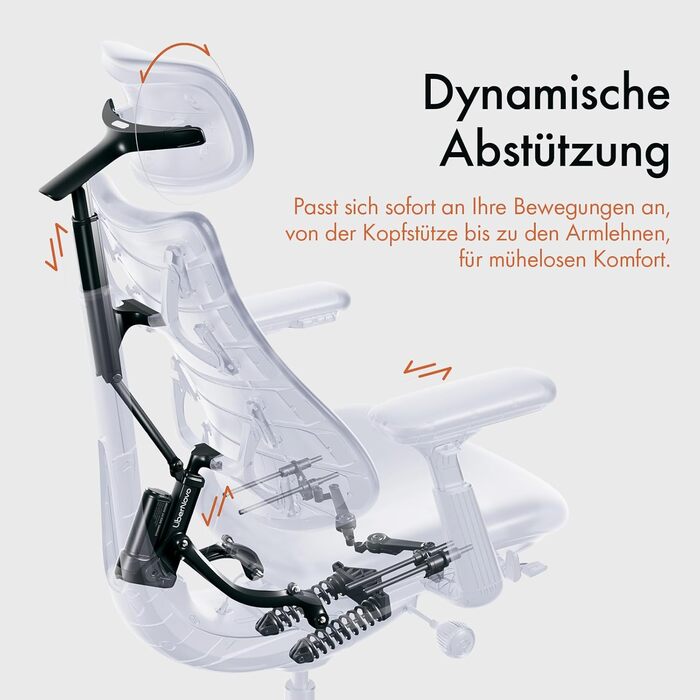 Ергономічне крісло LiberNovo Moss Green для офісу – регульоване, з адаптивною підтримкою попереку, кутом нахилу 160°, інтегрованим розтягуванням хребта, глибина сидіння 48 см. Тільки крісло