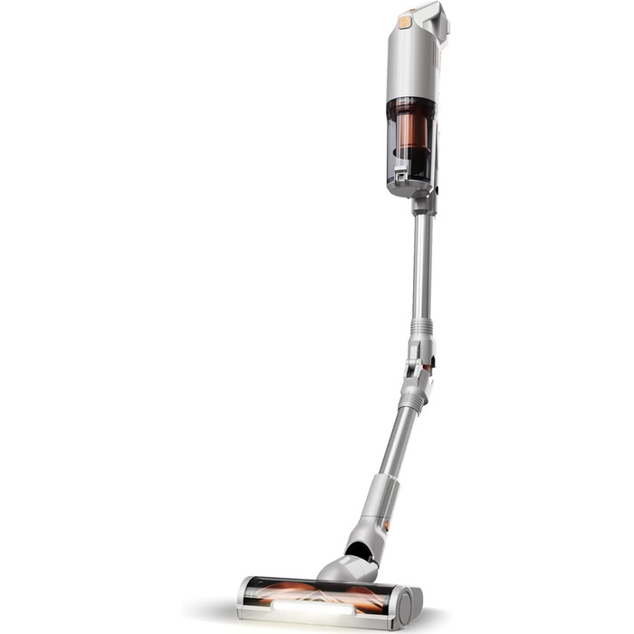 Турботріонік StormStick: Вертикальний пилосос 120 Вт з фільтром MIF, 5 м кабелем, 11 кПа, циклонна технологія (сріблястий)