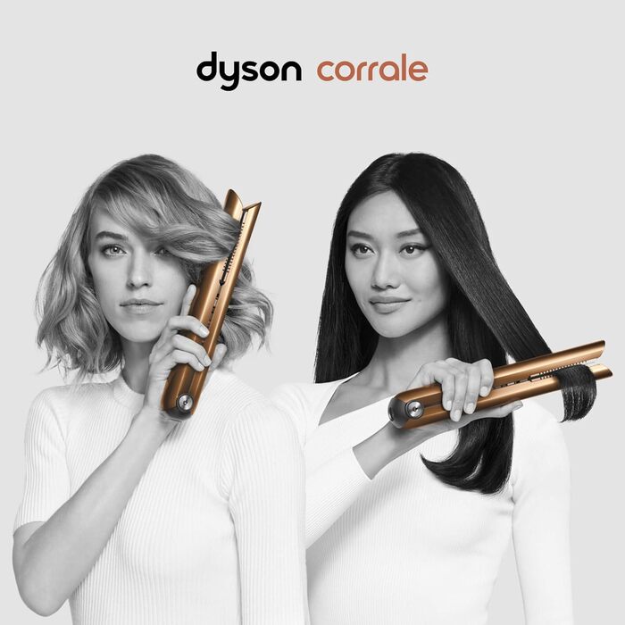 Випрямляч для волосся Dyson Corrale Copper мідний, бездротовий, з гнучкими пластинами
