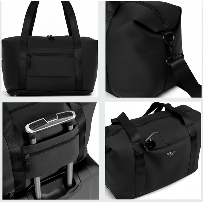 Набір валіз FERGÉ 3 шт. з жорстким корпусом, TSA-замком, Канни. Валізи-тролії (ручна поклажа, L, XL). Валізи з полікарбонату, 4 колеса, темно-червоний колір.