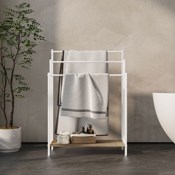 Підставка для рушників з полицею Relaxdays