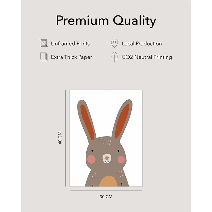 Набір з 6 постерів для дитячої кімнати Hambient: декор для хлопчика та дівчинки, принти для дитячої, декоративні картинки