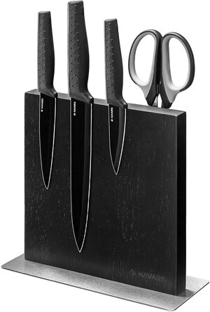 Тримач для ножів Navaris з двостороннім магнітом чорний
