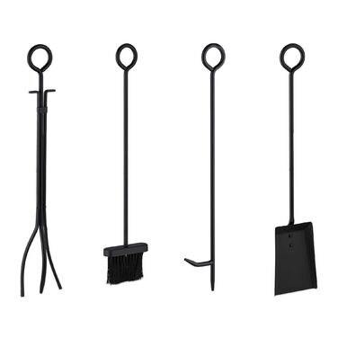 Relaxdays Полиця для дров з підставкою для столових приборів