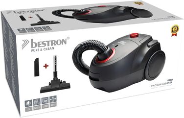 Пилголом Bestron з мішком: потужний, з HEPA-фільтром та телескопічною трубою, радіус дії 7.5м