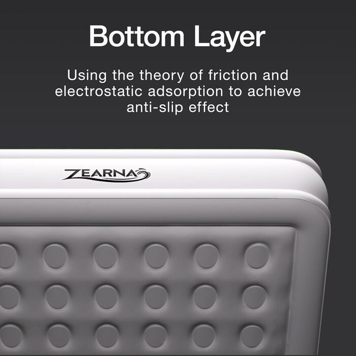 Надувний матрац Zearna для 2 осіб з електричним насосом, 203x152x46 см