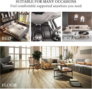 Підголовник для ліжка з підлокітниками, великий крісло-мішок для читання, 75x40x58 см