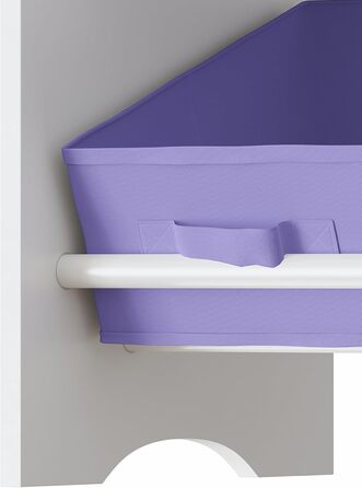 Полиця для дитячої кімнати en.casa Boiro з 9 коробками для іграшок, 60 x 62 x 30 см, Aqua Dream-Motiv