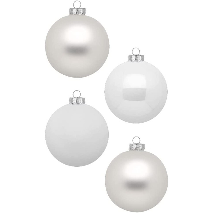 Різдвяні кулі INGE-Glas Magic 12 шт 8 см білі
