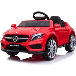 Дитячий електромобіль Mercedes AMG GLA45 з пультом, ліцензія, червоний